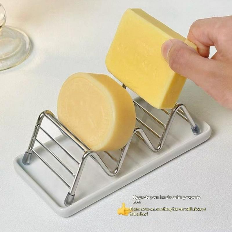 Outdoor Camping Kitchen With Sink - Stainless Steel Soap Rack 1 Set