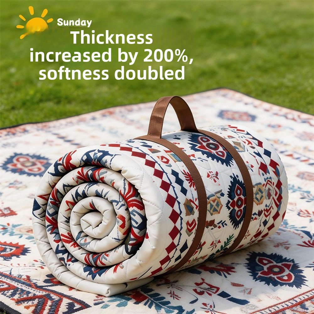 Outdoor Camping Mat Waterproof - Thickened Ethnic Style Picnic Mat Waterproof