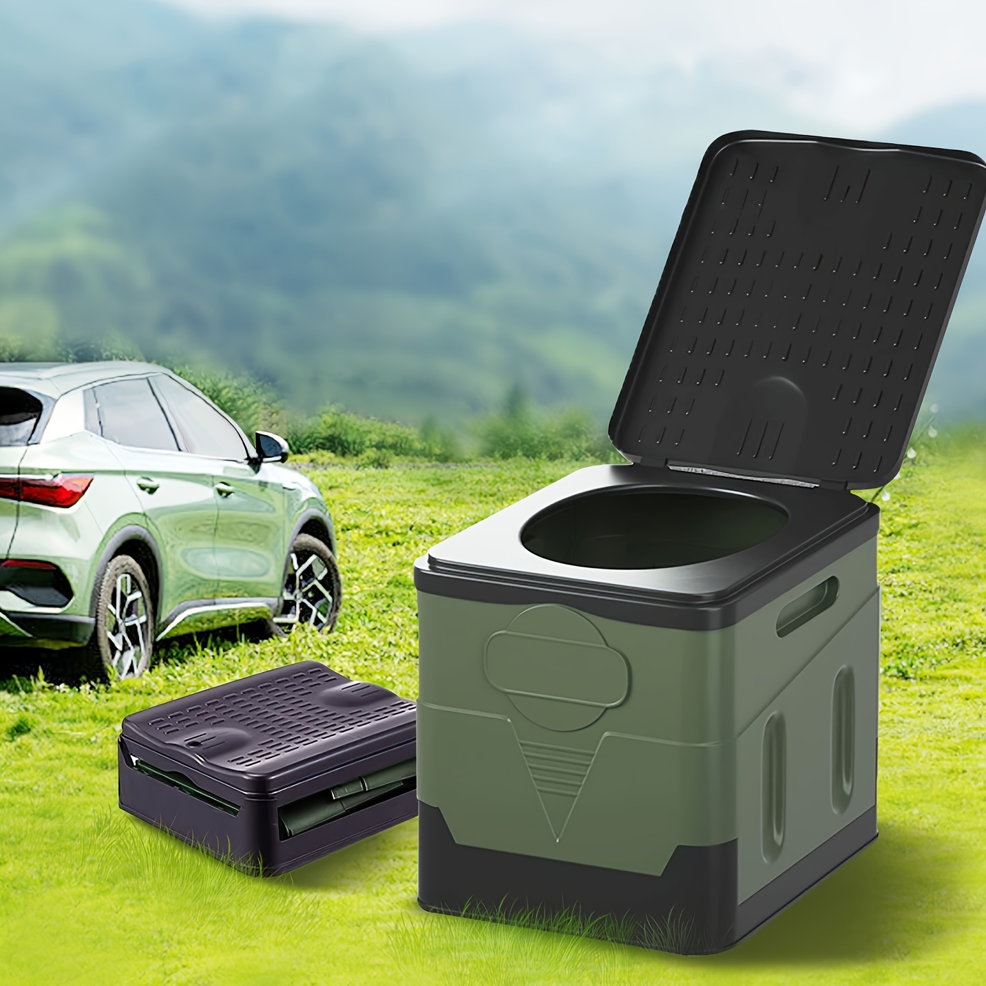Outdoor Camping Utensils - Portable Camping Toilet Foldable Camping Travel