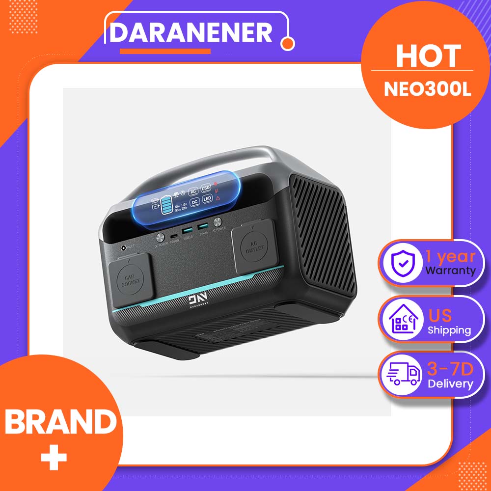 Camping Solar Lantern - Daranener NEO300L 350W Portable Power Station,