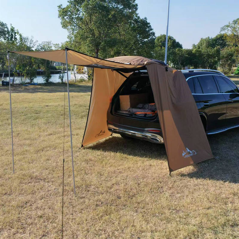 Outdoor Camping Car Tail Tent - Rainproof SUV Rear Boot Extension Tent