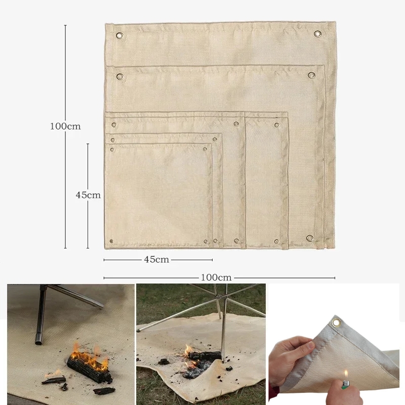 Camping Fireproof Mat Heat Res - Outdoor Camping Grill ulasan dan harga