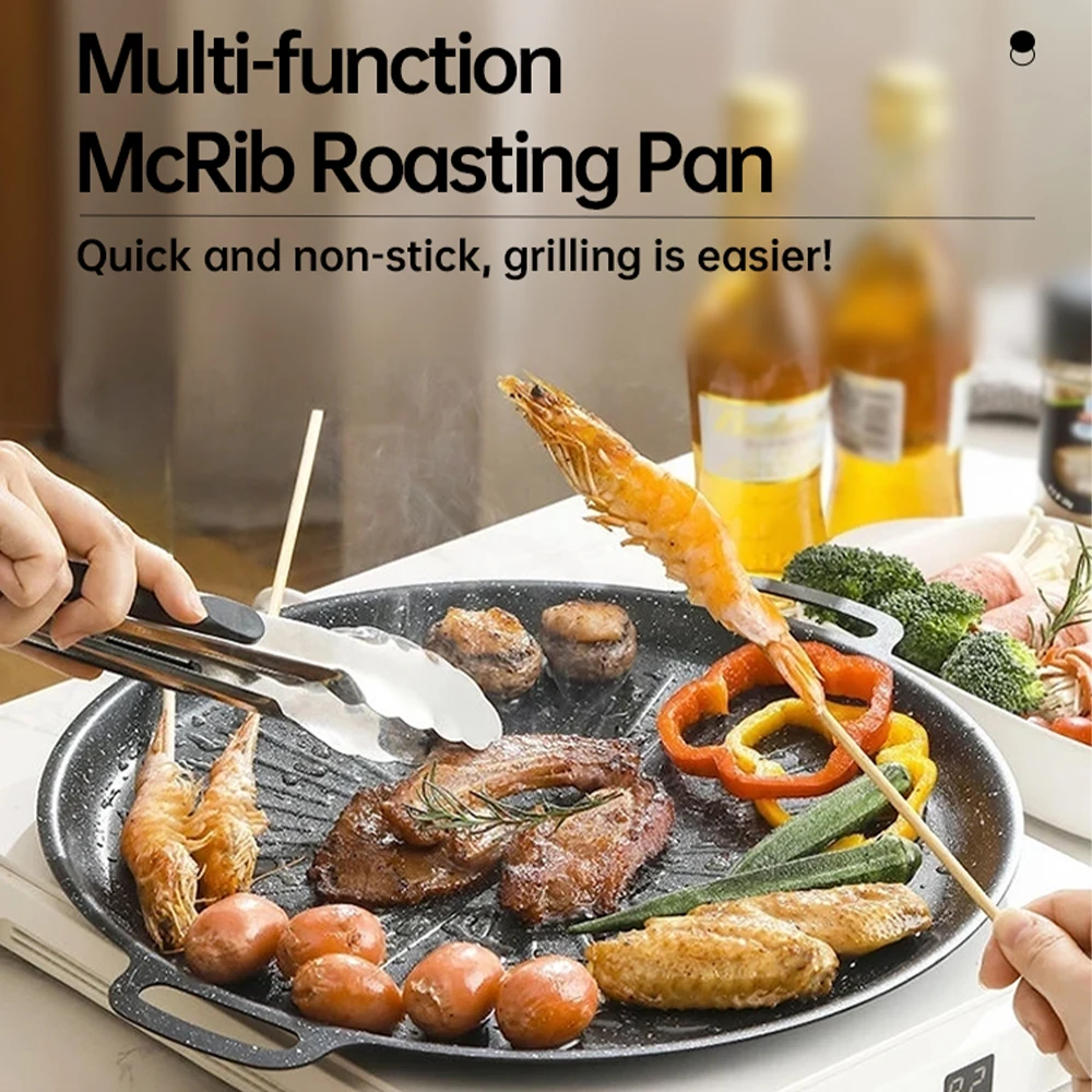 34CM Outdoor BBQ Grill Pan Non - Kitchen Outdoor Camping ulasan dan harga