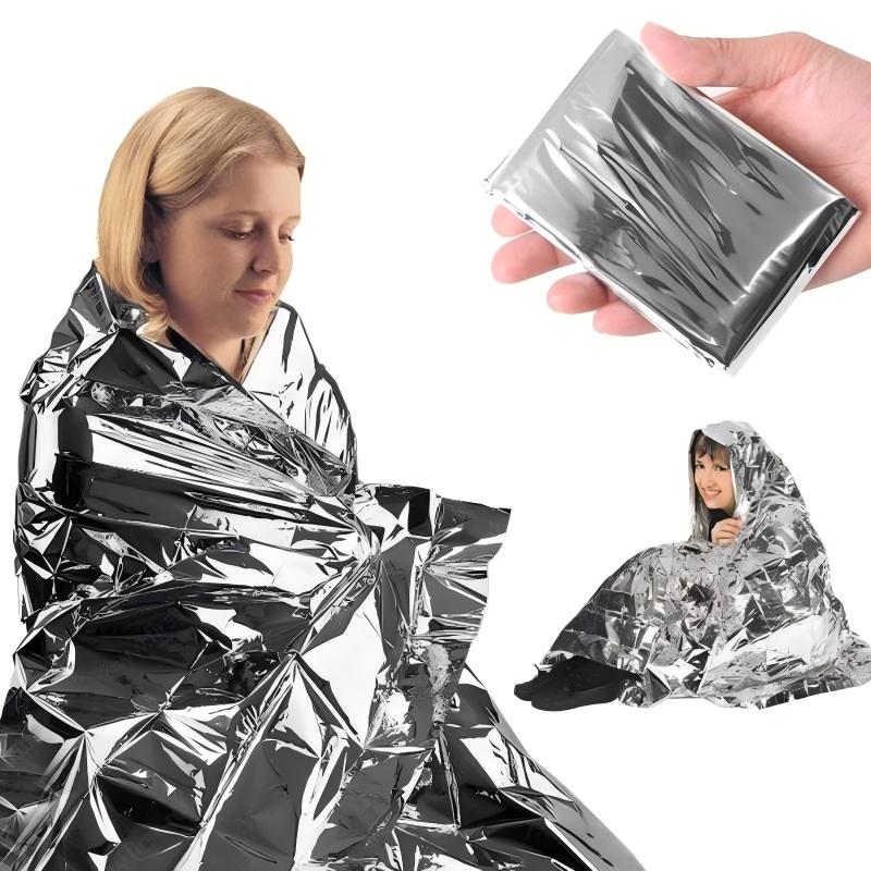 4 pcs Emergency Blanket Outdoo - Survival Kit ulasan dan harga