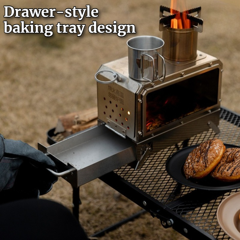 Stainless Steel Square Firewoo - Outdoor Camping Stove ulasan dan harga