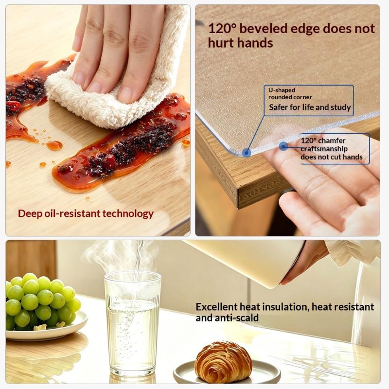 Clear PVC Table Protector Wate - Kitchen Outdoor Camping ulasan dan harga