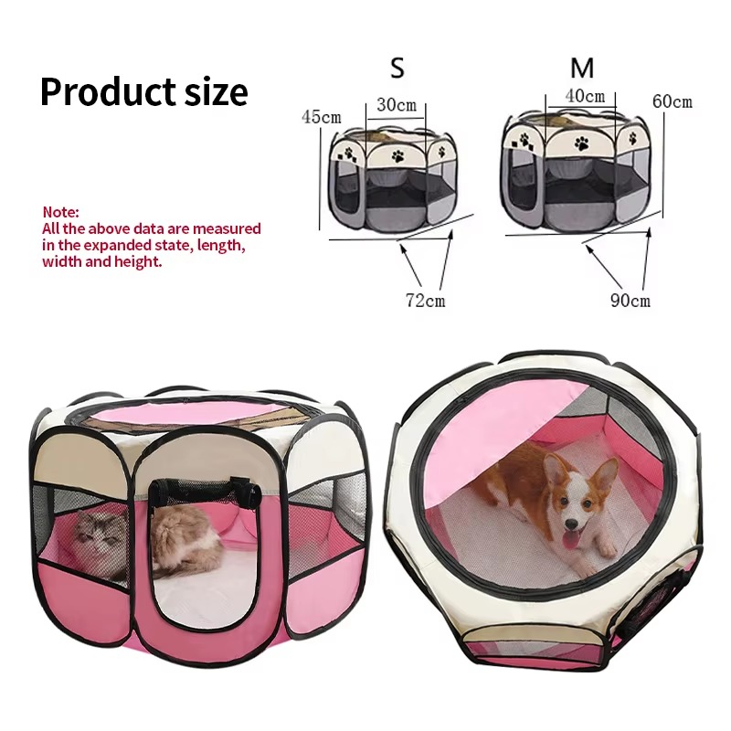 Portable Folding Pet Tent, Oct - Outdoor Camping Dog Fence ulasan dan harga