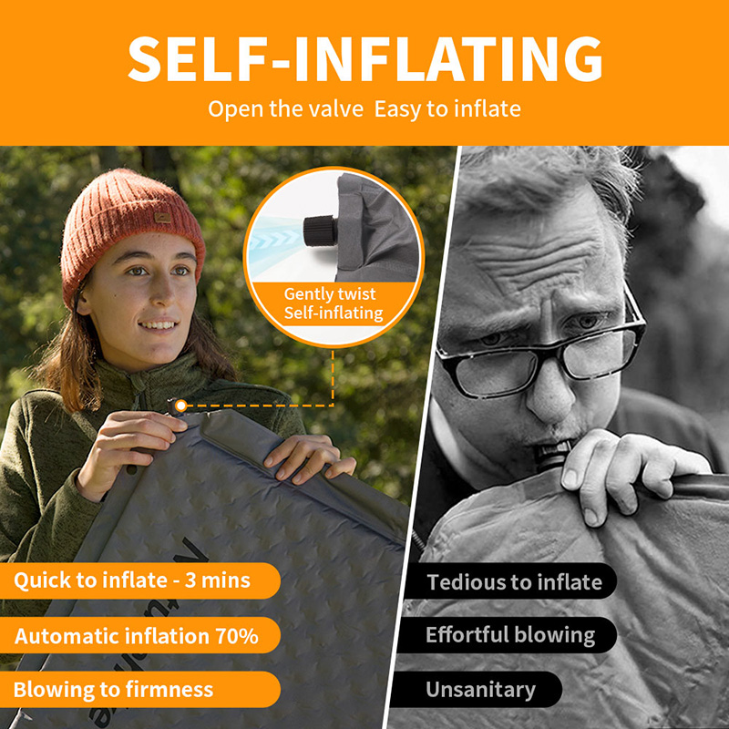 Naturehike D01 Self-inflating  - Outdoor Camping Rug ulasan dan harga