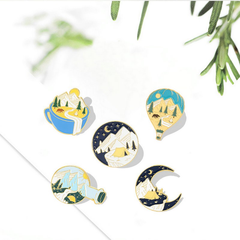 Camping Adventure Enamel Pins  - Outdoor Camping For Kids ulasan dan harga