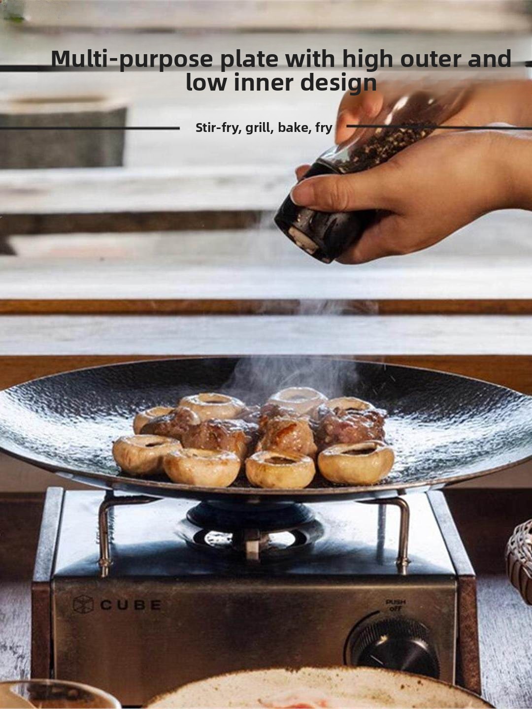 Outdoor Cast Iron Charcoal Gri - Outdoor Camping Utensils ulasan dan harga