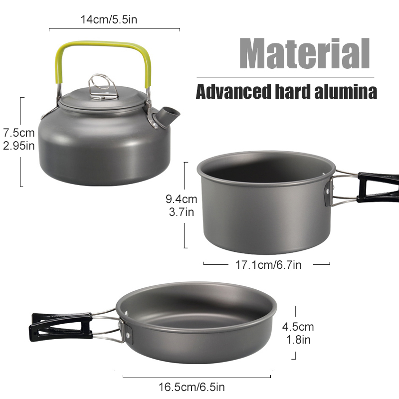 WESTTUNE Camping Cookware Kit  - Camp Utensil Set ulasan dan harga