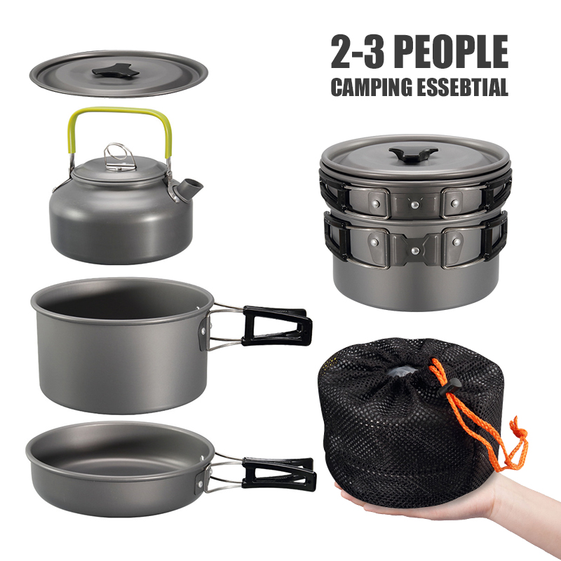WESTTUNE Camping Cookware Kit  - Camp Utensil Set ulasan dan harga