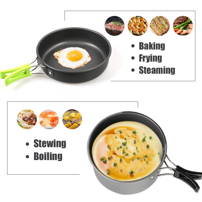 WESTTUNE Camping Cookware Kit  - Camp Utensil Set ulasan dan harga