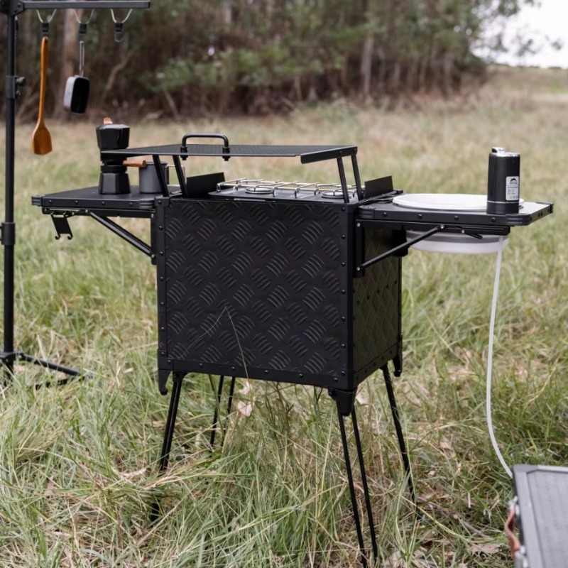 All-In-One Foldable Outdoor Ca - Outdoor Camping Kitchen With Sink ulasan dan harga