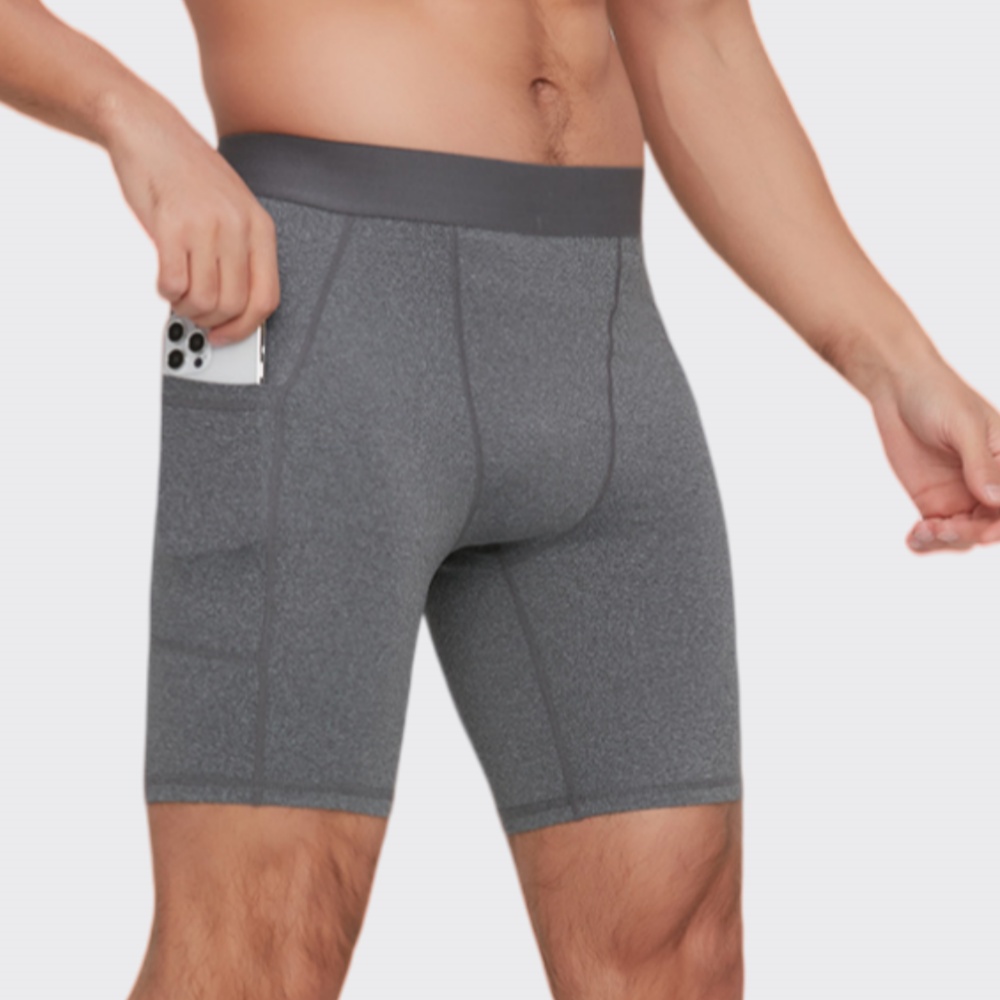 Men Bodybuilding Shorts Fitnes - Outdoor Camping Logo ulasan dan harga