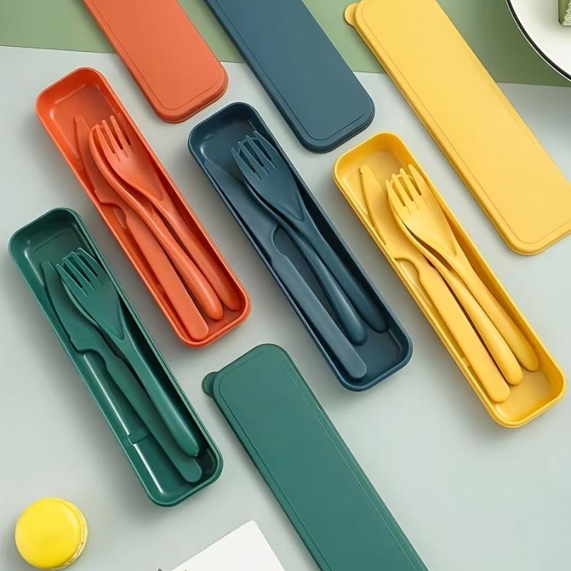Wheat Straw Reusable Cutlery S - Camp Utensil Set ulasan dan harga