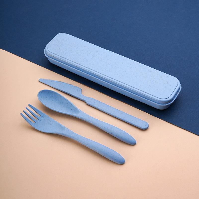 Wheat Straw Reusable Cutlery S - Camp Utensil Set ulasan dan harga