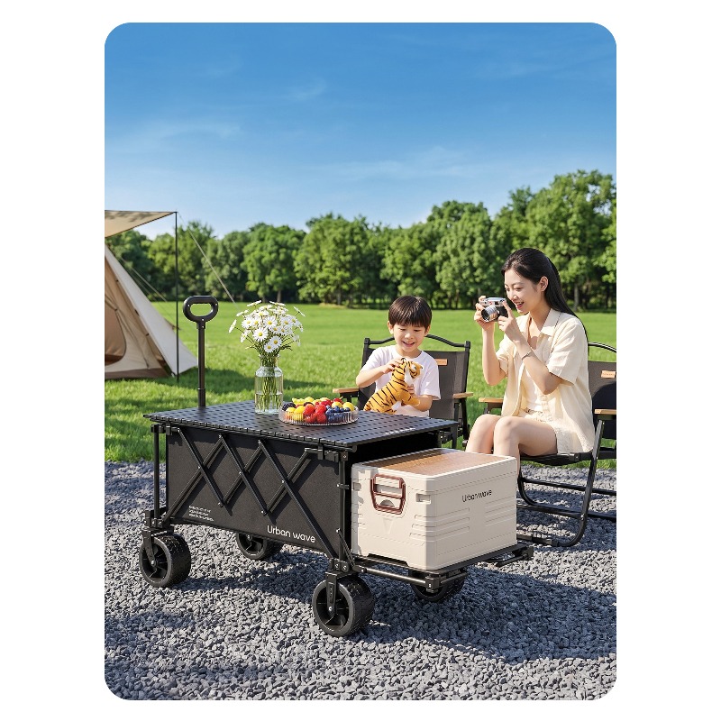 Folding Camping Wagon Cart Out - Outdoor Camping For Kids ulasan dan harga