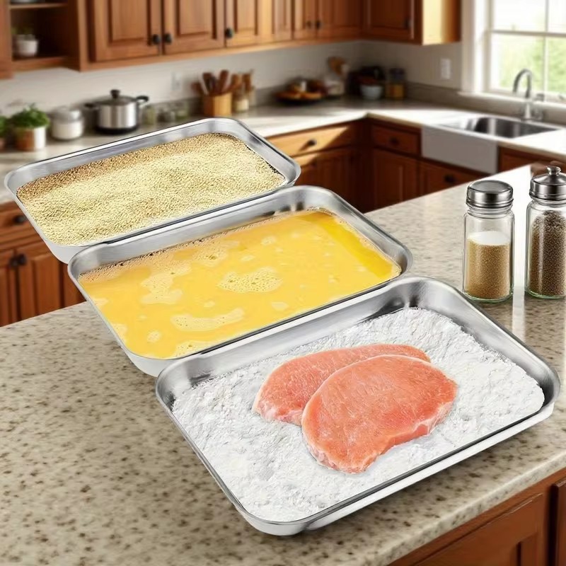 3-Piece Stainless Steel Food S - Kitchen Outdoor Camping ulasan dan harga