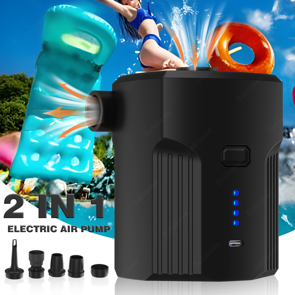 Portable Electric Air Pump for - Outdoor Camping Mat ulasan dan harga