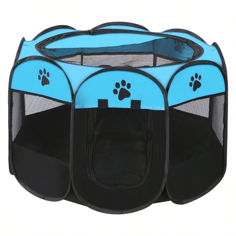 This Foldable Octagonal Pet Fe - Outdoor Camping Dog Fence ulasan dan harga