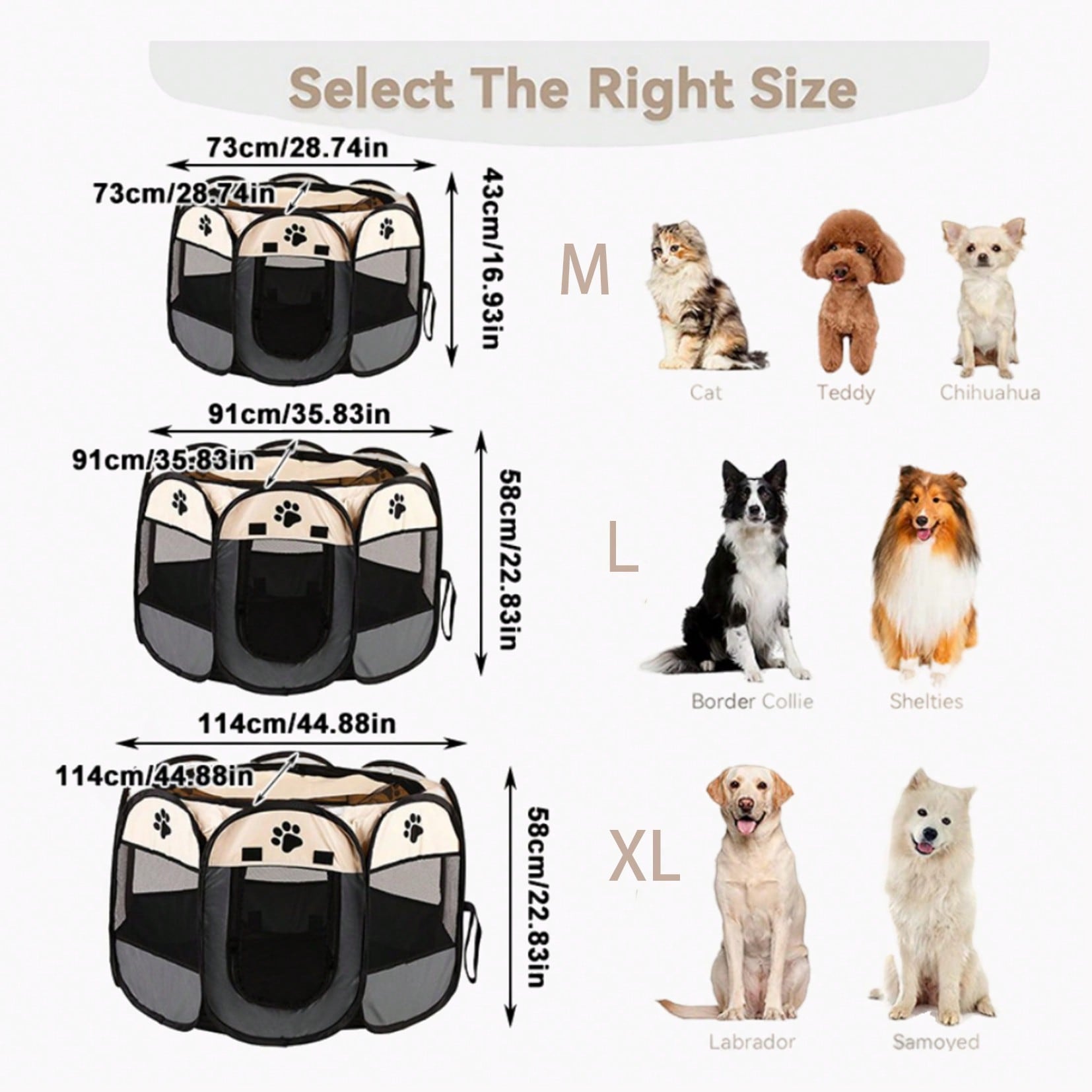 This Foldable Octagonal Pet Fe - Outdoor Camping Dog Fence ulasan dan harga