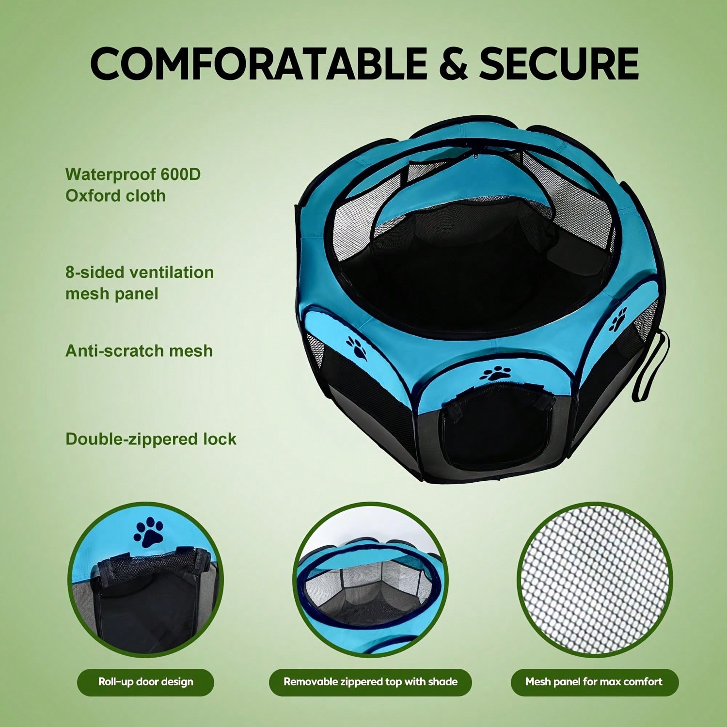 This Foldable Octagonal Pet Fe - Outdoor Camping Dog Fence ulasan dan harga