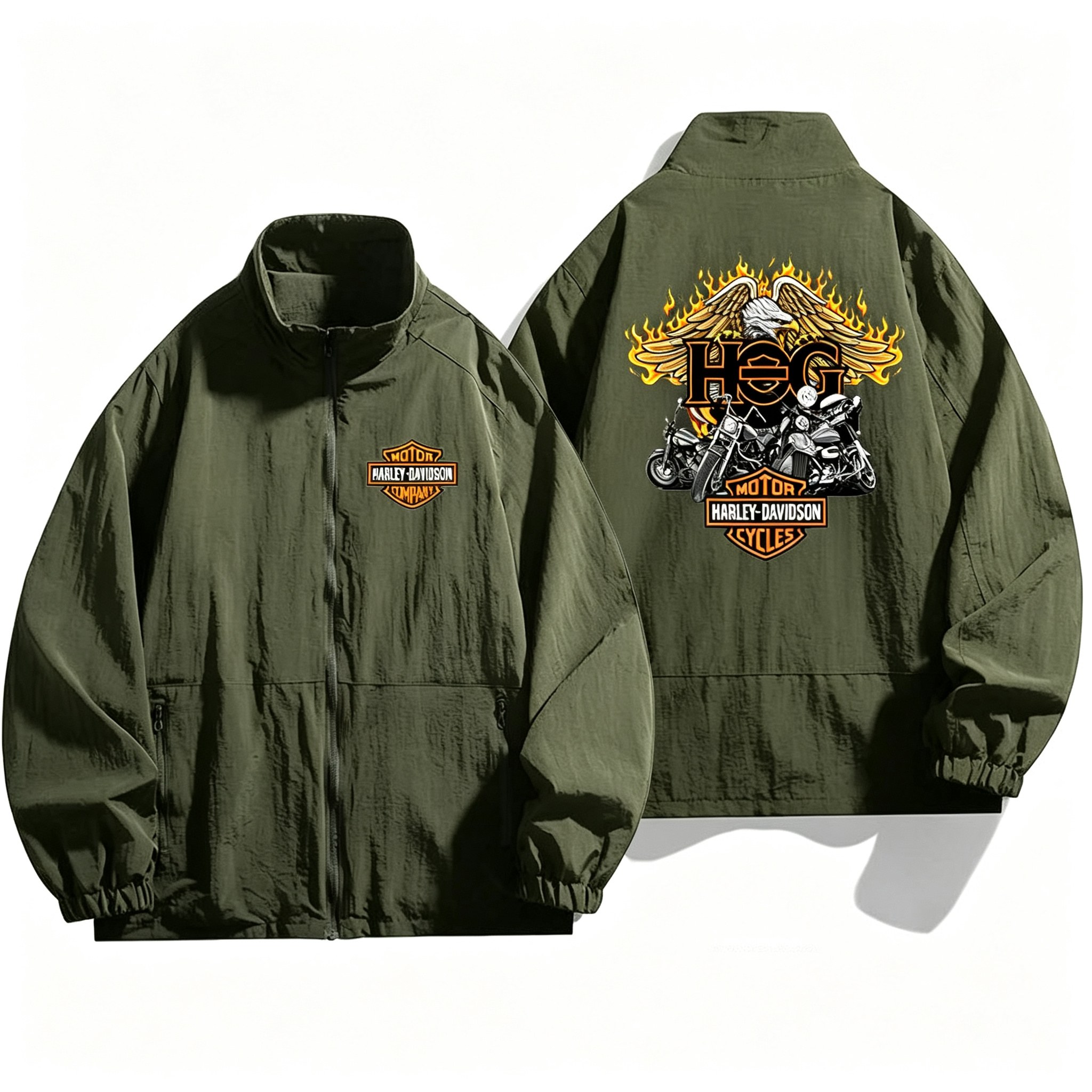 Harley Davidson Autumn Man Zip - Outdoor Camping Logo ulasan dan harga