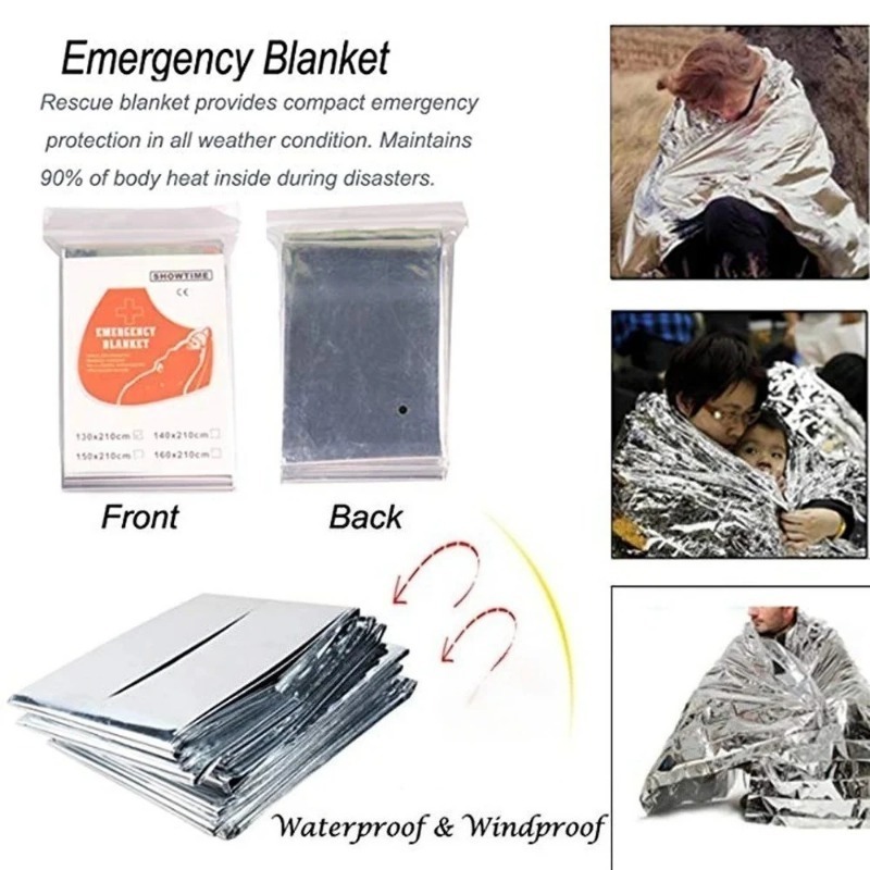 1/4PCS Emergency Blanket Outdo - Survival Kit ulasan dan harga