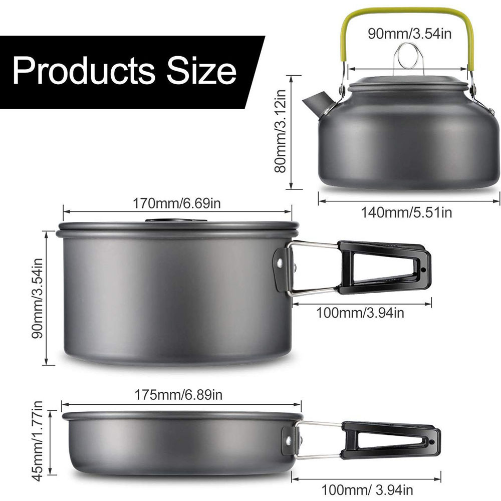 Outdoor Camping Cookware Set M - Camp Utensil Set ulasan dan harga
