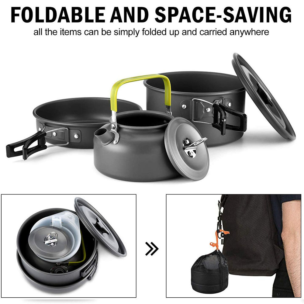 Outdoor Camping Cookware Set M - Camp Utensil Set ulasan dan harga