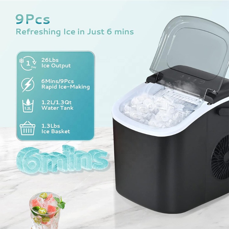 Portable Countertop Ice Maker  - Kitchen Outdoor Camping ulasan dan harga