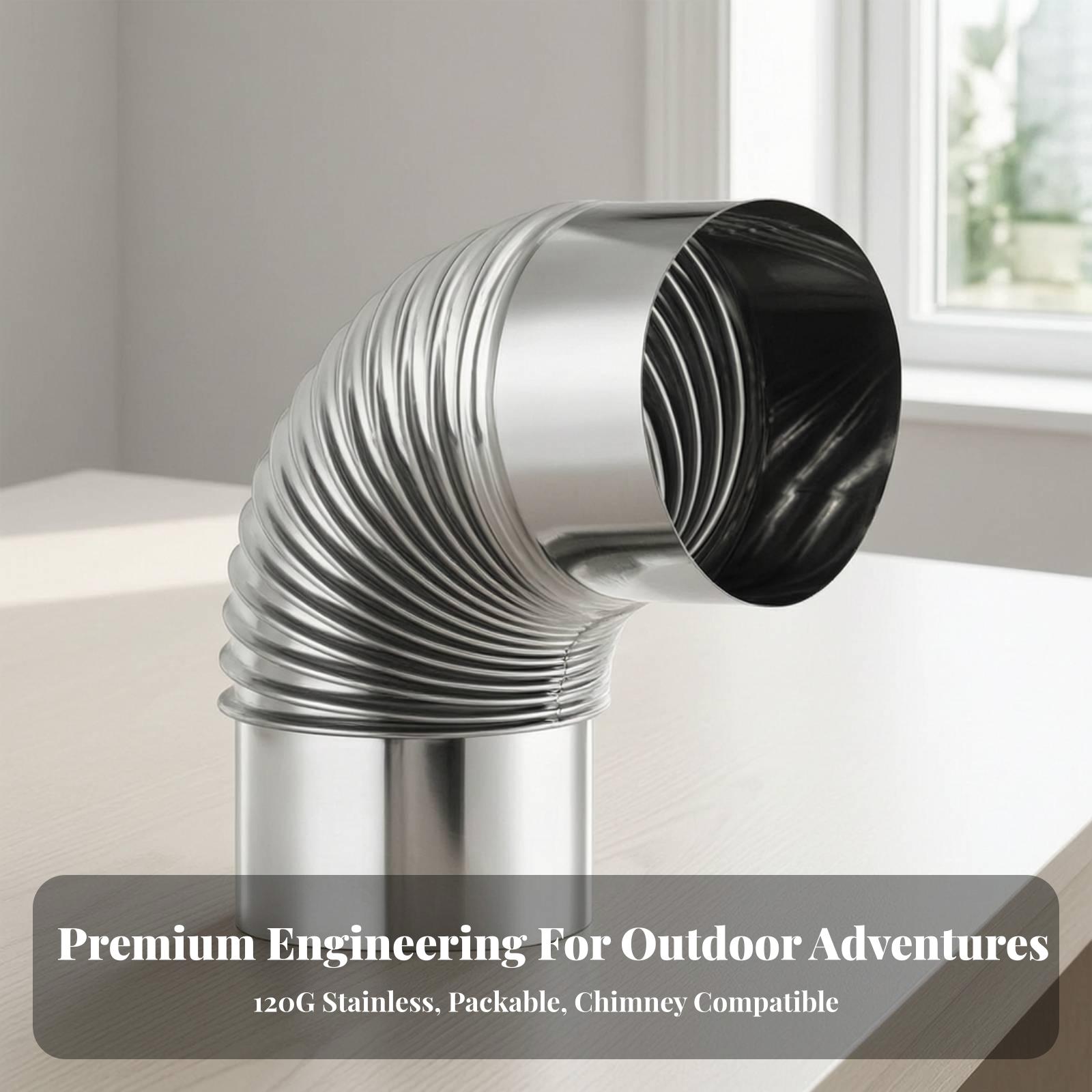 Durable Stainless Steel Elbow  - Outdoor Camping Stove ulasan dan harga